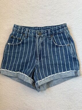 Suite Benedict Striped Denim Shorts
